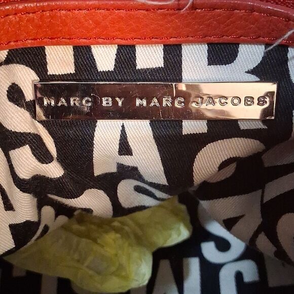 Marc By MARC JACOBS Vintage Red/orange Pebbled Leather Handbag - Picture 6 of 13